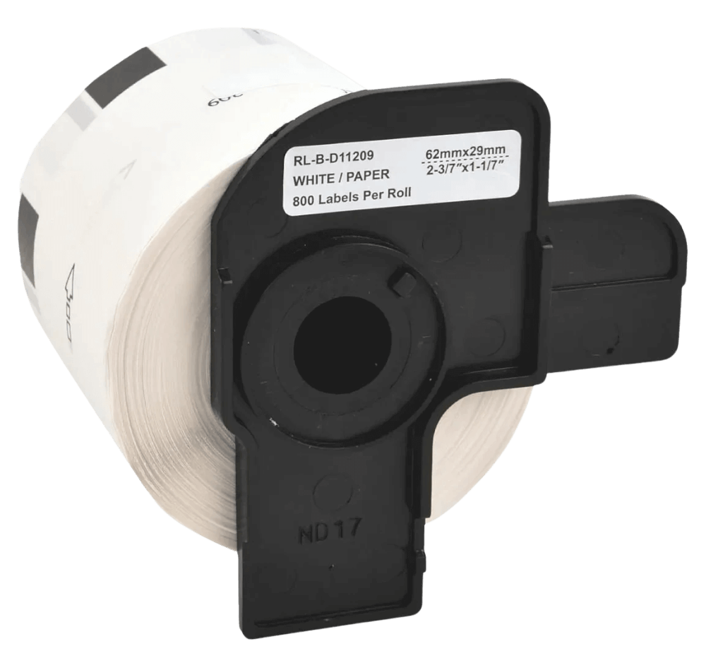 Brother DK11209 Vit 29 x 62 mm, 800 st. adressetikett - Kompatibel