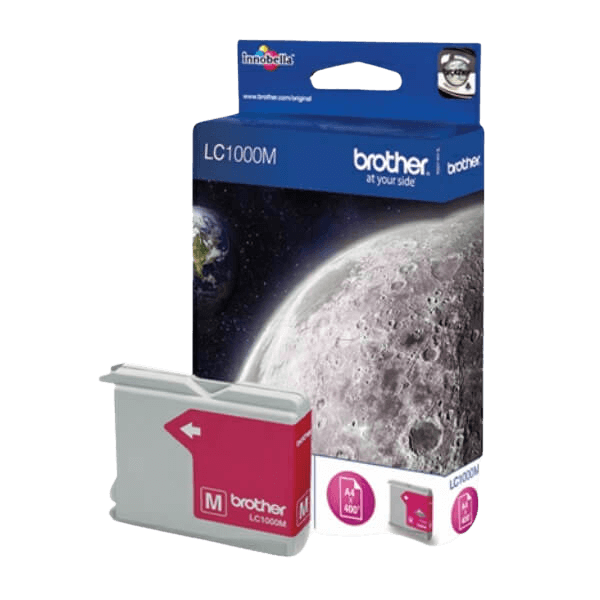 Brother LC1000M magenta Skrivarpatron - 400 sidor - Original