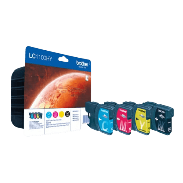 Brother LC1100HY CMYK XL Skrivarpatron - 3000 sidor - Original