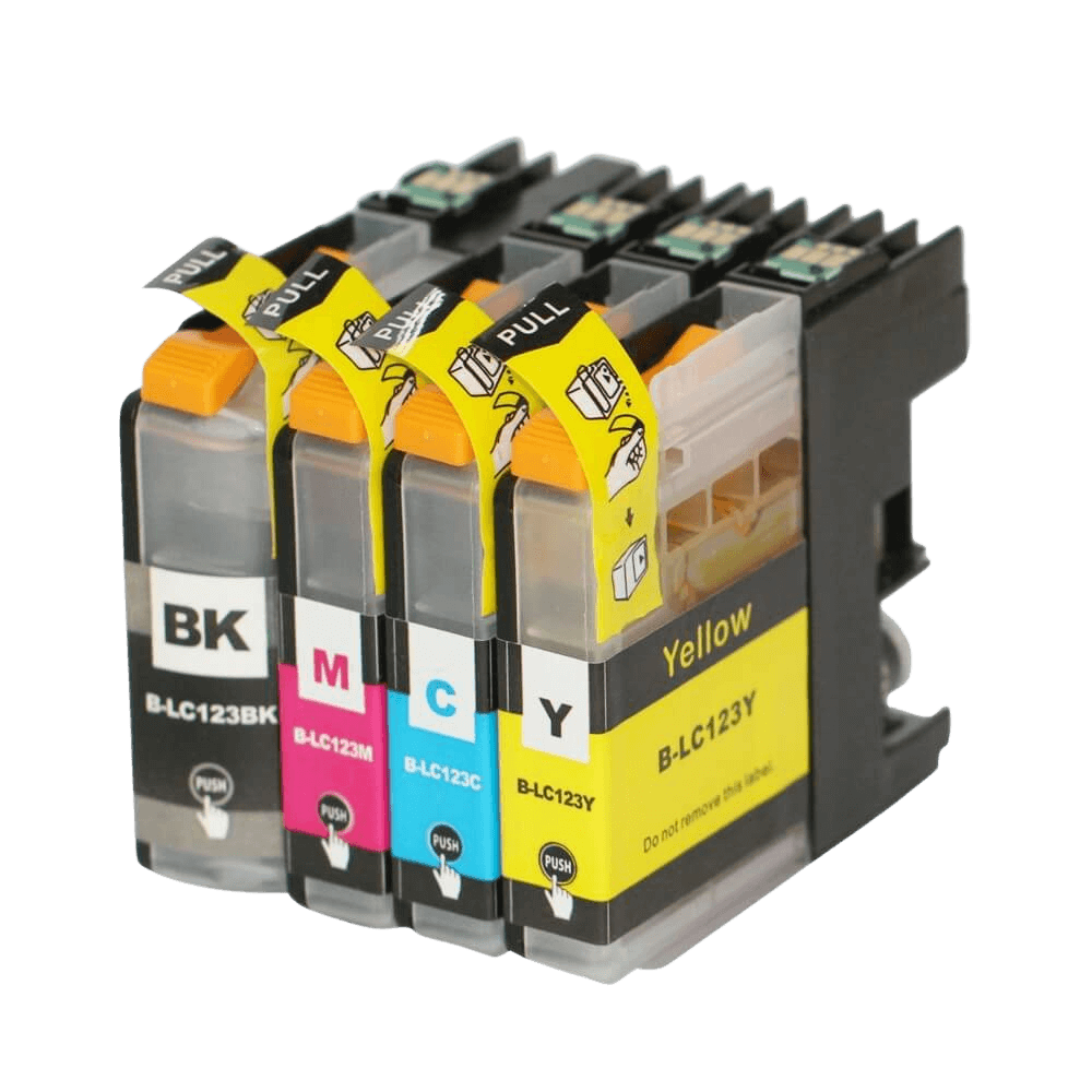 4 st. Brother LC123 Skrivarpatron rabattpaket - Kompatibel