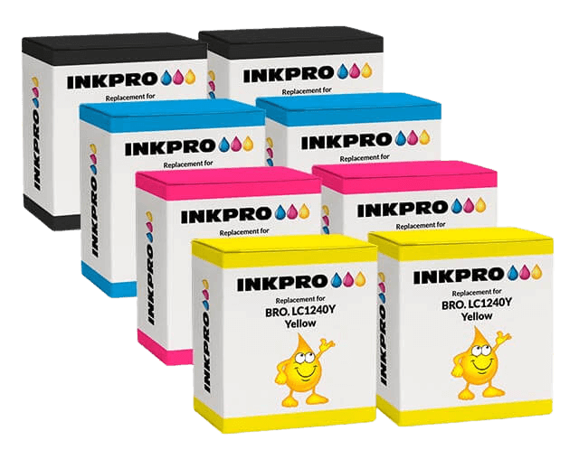 8 st. XL Brother LC1240 Skrivarpatron rabattpaket - Kompatibel