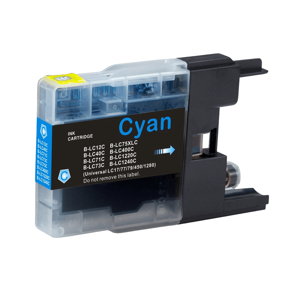 Brother LC1240C cyan XL Skrivarpatron - 20 ml. - Kompatibel