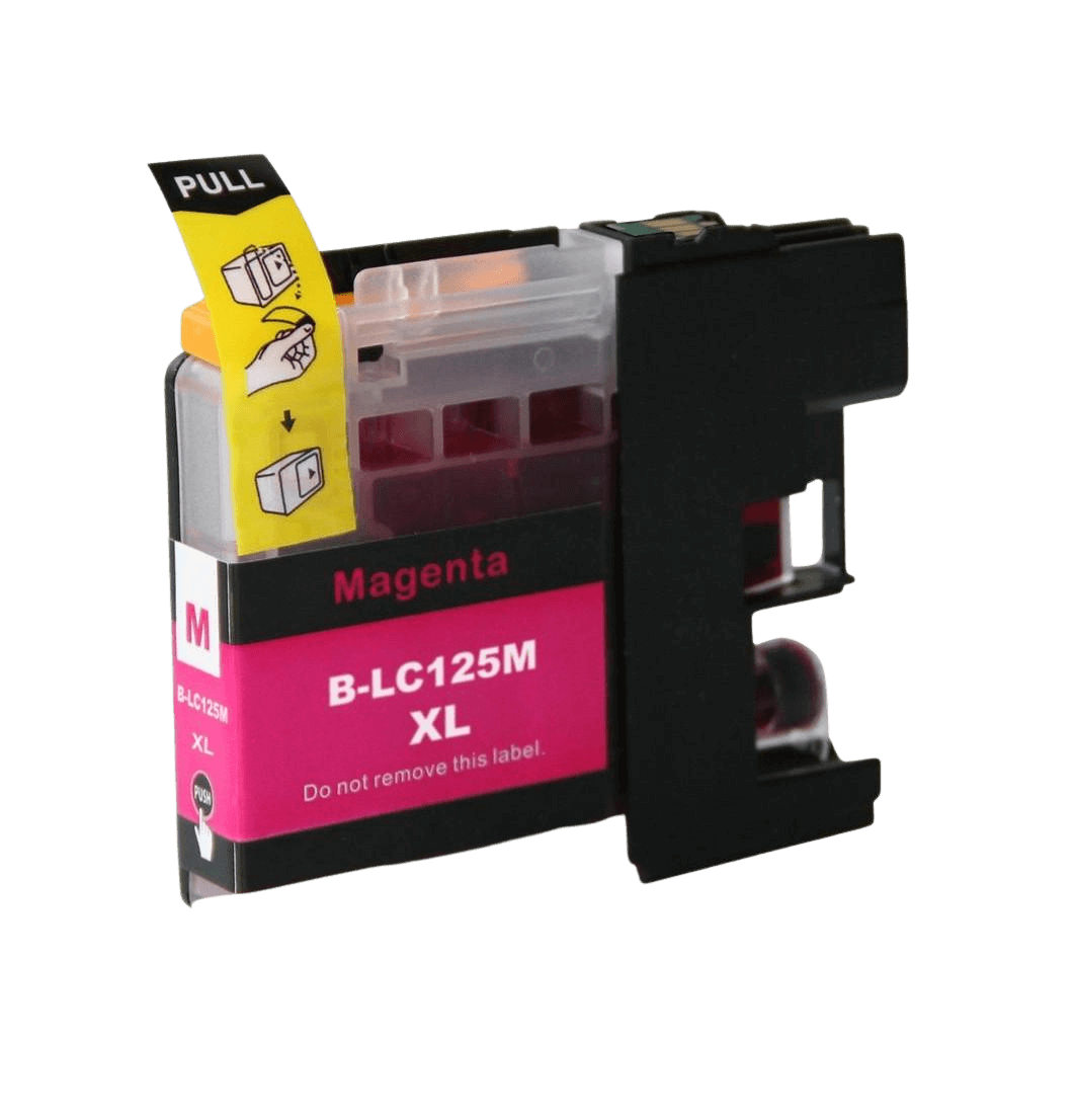 Brother LC125M magenta XL Skrivarpatron - 20 ml. - Kompatibel