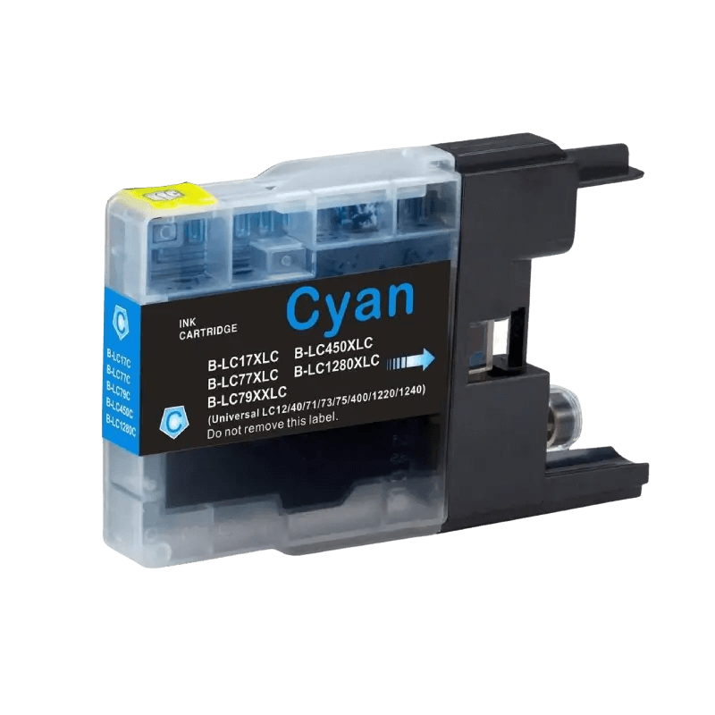 Brother LC1280C cyan XXL Skrivarpatron - 20 ml. - Kompatibel