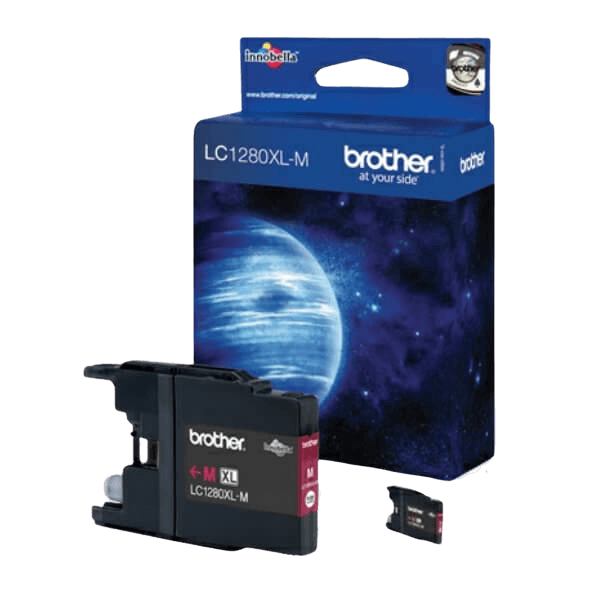 Brother LC1280M magenta XXL Skrivarpatron - 1200 sidor - Original