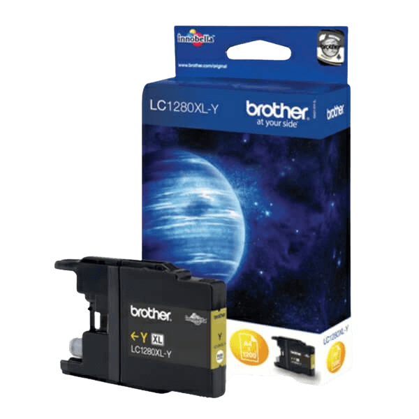 Brother LC1280Y gul XXL Skrivarpatron - 1200 sidor - Original