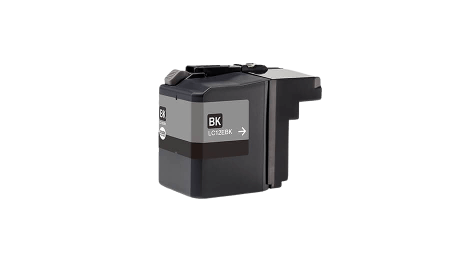 Brother LC12EBK svart Skrivarpatron - 58 ml. - Kompatibel