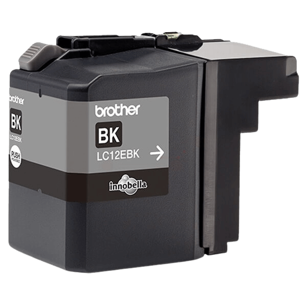 Brother LC12EBK svart Skrivarpatron - 2400 sidor - Original