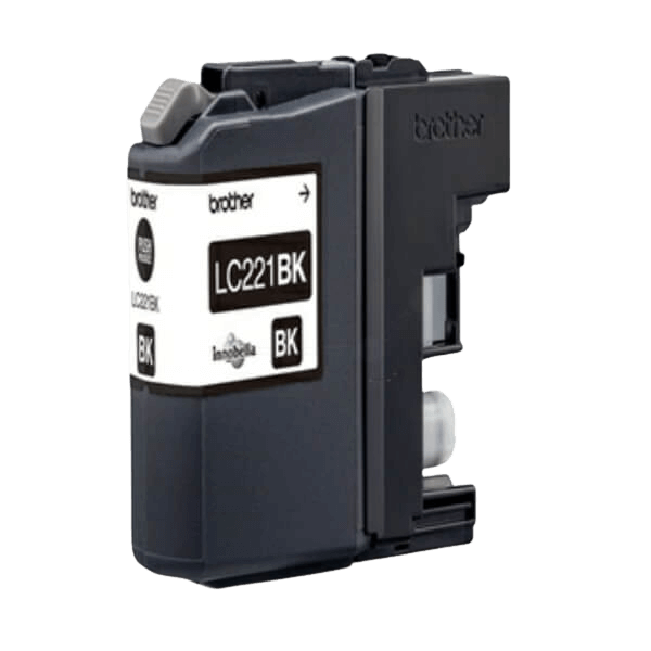 Brother LC221BK svart Skrivarpatron - 260 sidor - Original