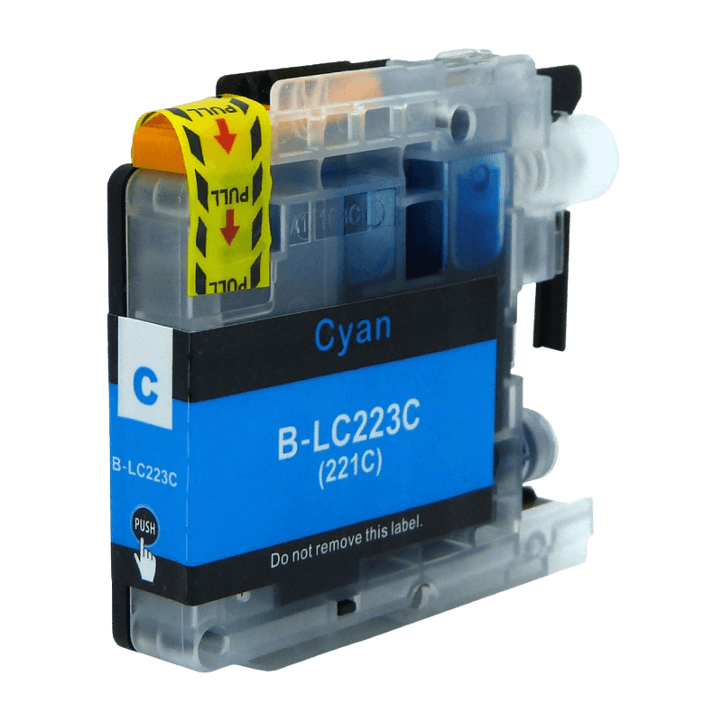 Brother LC223C cyan Skrivarpatron - 10 ml. - Kompatibel