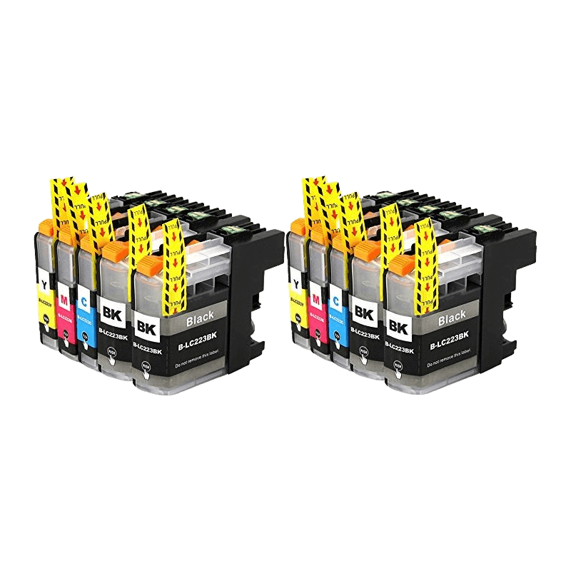 10 st. Brother LC223M Skrivarpatron rabattpaket - Kompatibel