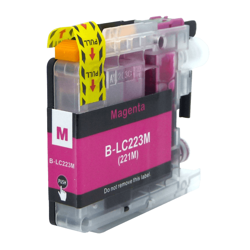 Brother LC223M magenta Skrivarpatron - 10 ml. - Kompatibel