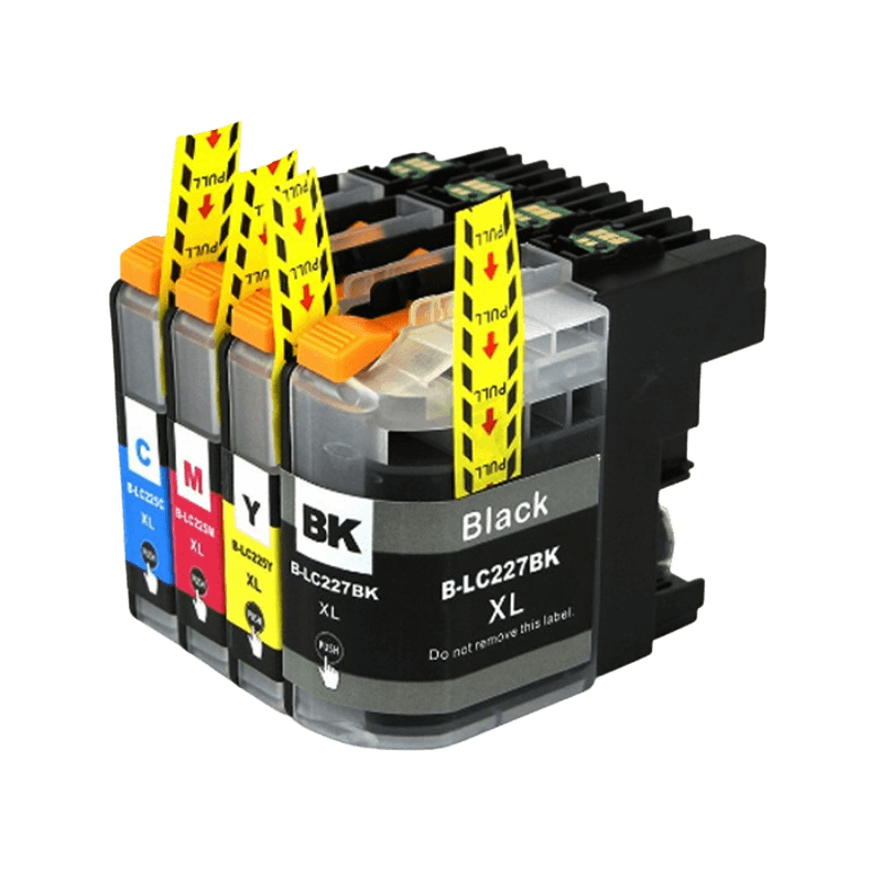 4 st. XL Brother LC225 / LC227 Skrivarpatron rabattpaket - Kompatibel