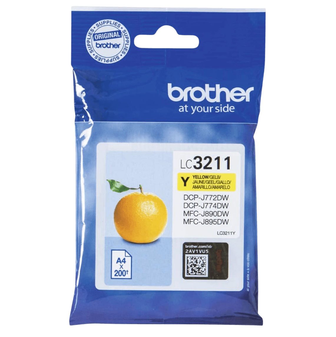 Brother LC3211Y gul Skrivarpatron - 200 sidor - Original