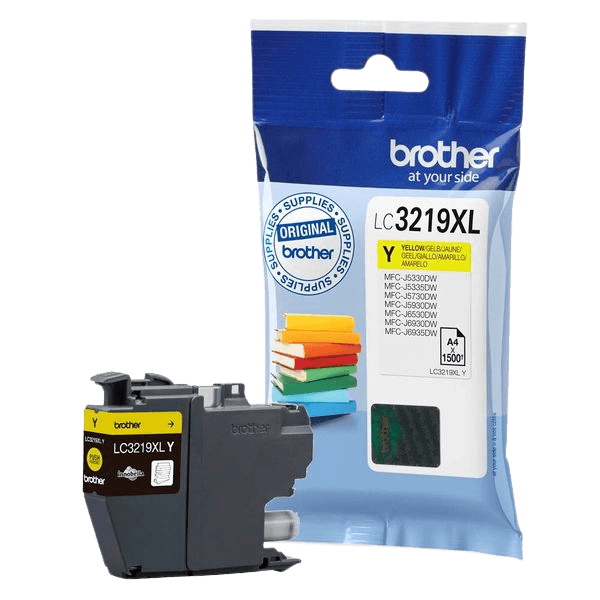 Brother LC3219XLY gul Skrivarpatron - 1500 sidor - Original