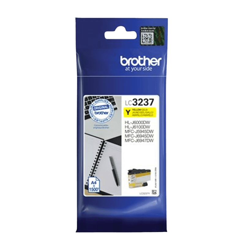 Brother LC3237Y gul Skrivarpatron - 1500 sidor - Original