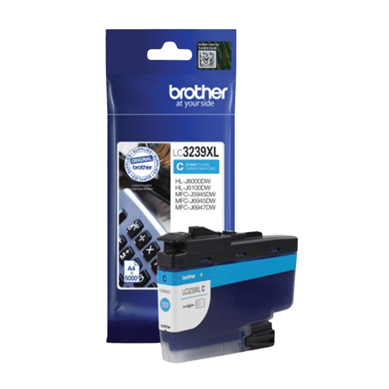 Brother LC3239XLC cyan Skrivarpatron - 5000 sidor - Original