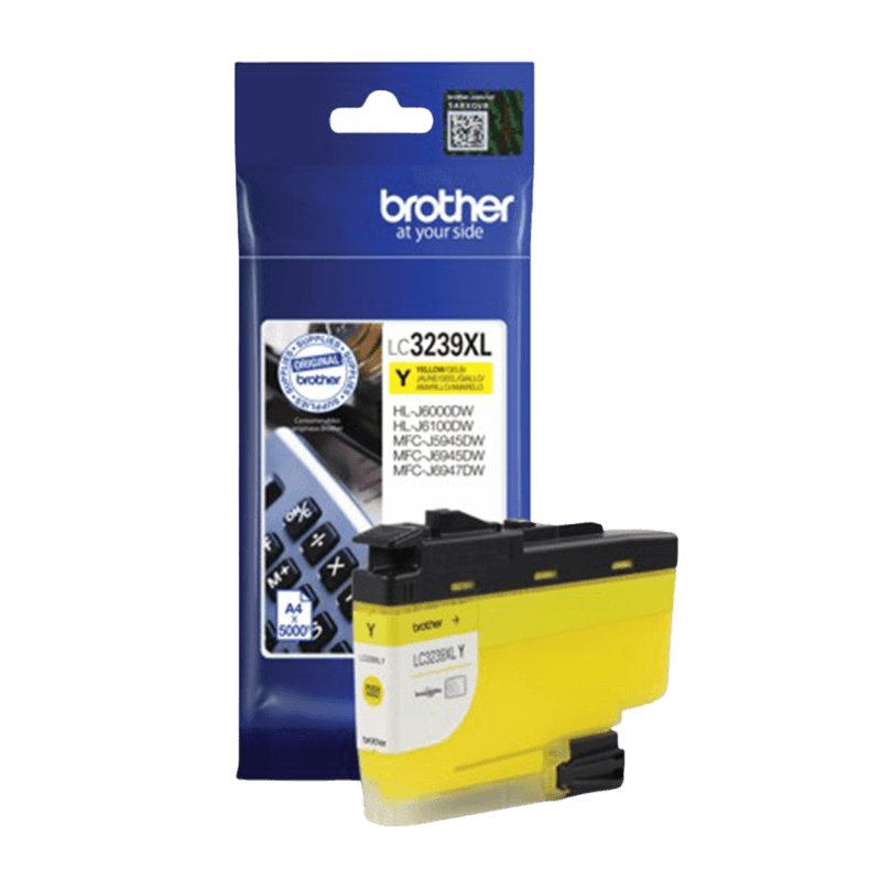 Brother LC3239XLY gul Skrivarpatron - 5000 sidor - Original