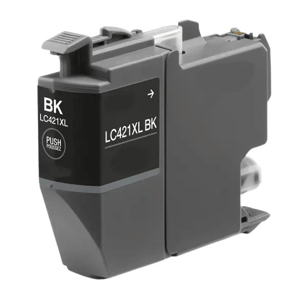 Brother LC421XLBK svart Skrivarpatron - 500 sidor - Kompatibel