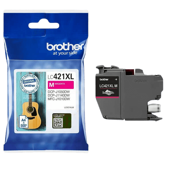 Brother LC421XLM magenta Skrivarpatron - 500 sidor - Original