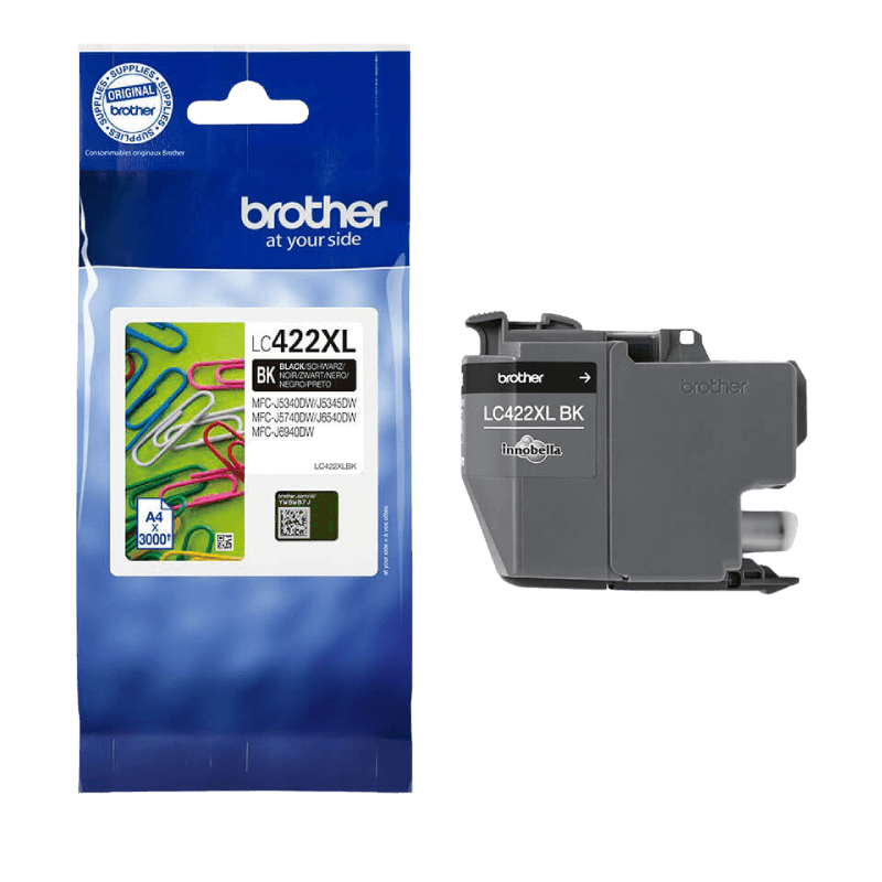 Brother LC422BK svart Skrivarpatron - 550 sidor - Original