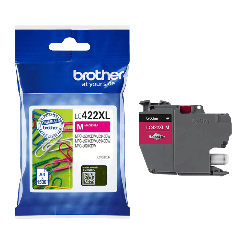 Brother LC422M magenta Skrivarpatron - 550 sidor - Original