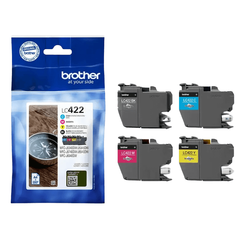 Brother LC422VALDR CMYK Skrivarpatron - 2200 sidor - Original