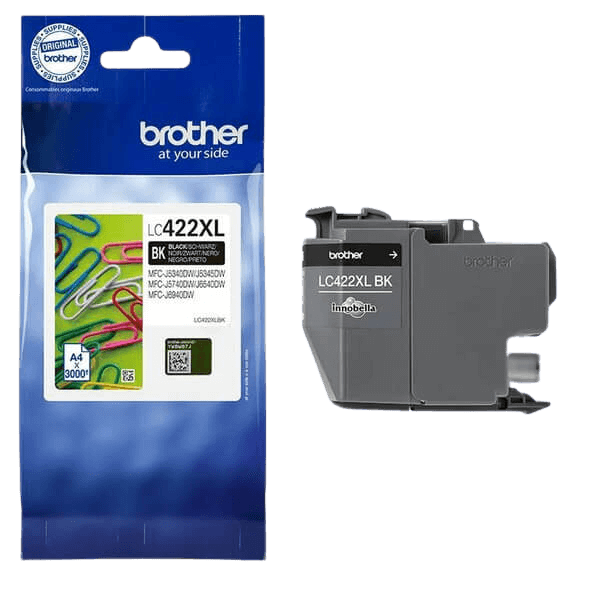Brother LC422XLBK svart Skrivarpatron - 3000 sidor - Original