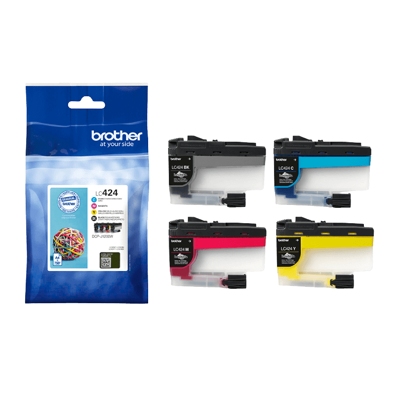 Brother LC424VAL CMYK Skrivarpatron - 3000 sidor - Original