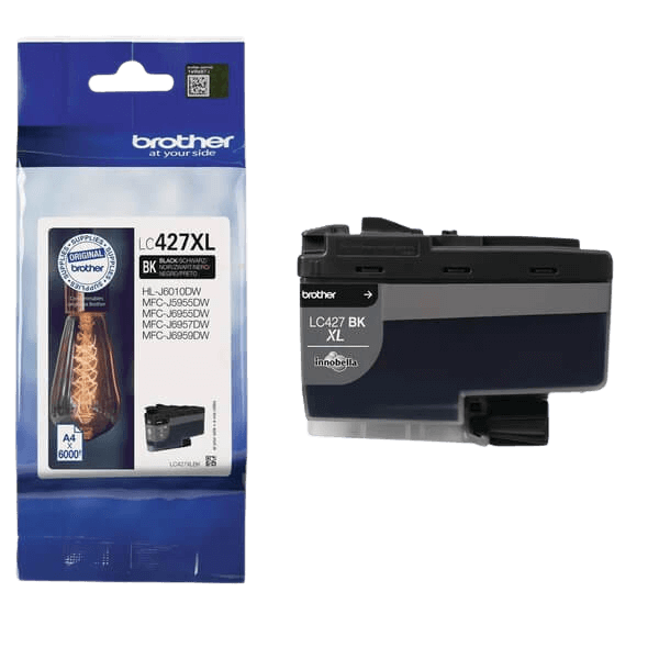 Brother LC427XLBK svart Skrivarpatron - 6000 sidor - Original