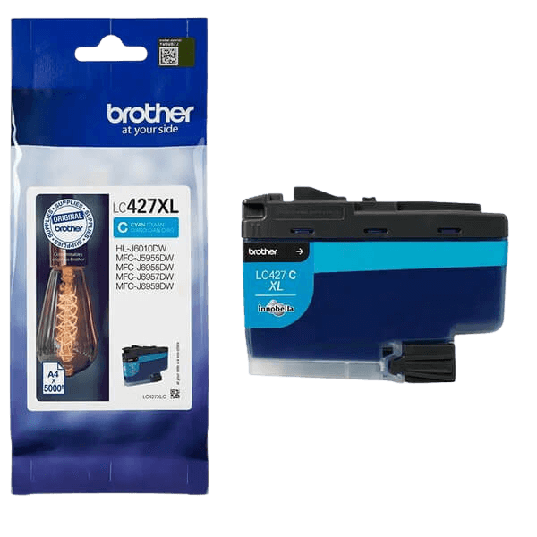 Brother LC427XLC cyan Skrivarpatron - 5000 sidor - Original