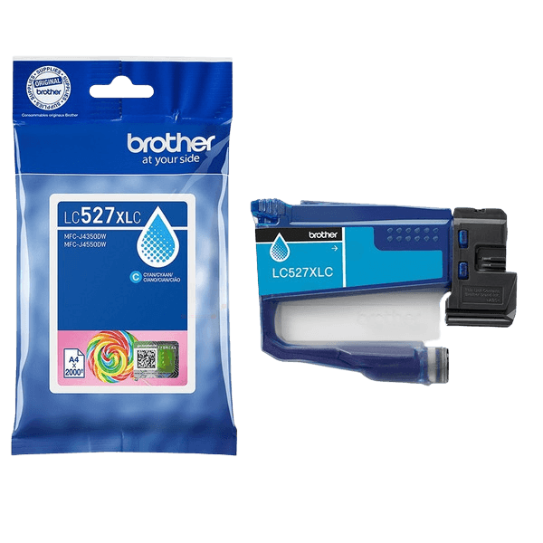 Brother LC527XLC cyan Skrivarpatron - 2000 sidor - Original