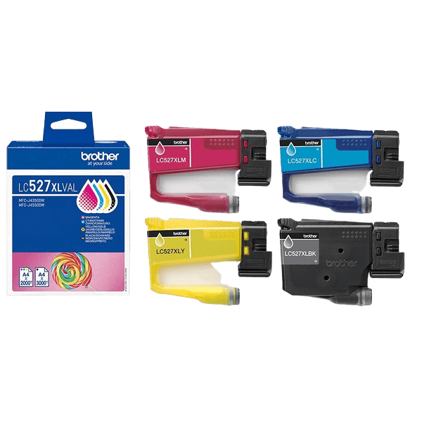 Brother LC527XLVAL CMYK Skrivarpatron - 3500/2000 sidor - Original