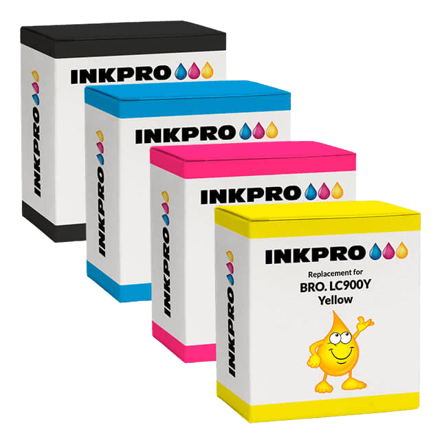 4 st. Brother LC900 Skrivarpatron rabattpaket - Kompatibel