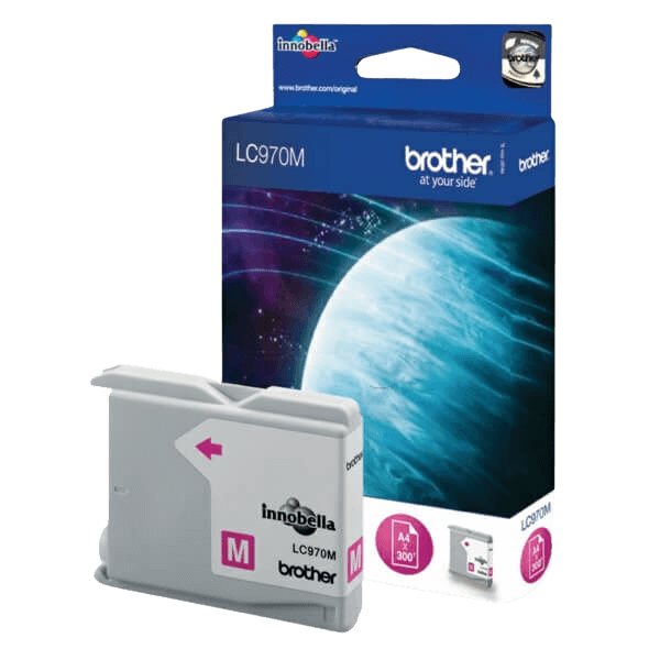 Brother LC970M magenta Skrivarpatron - 300 sidor - Original
