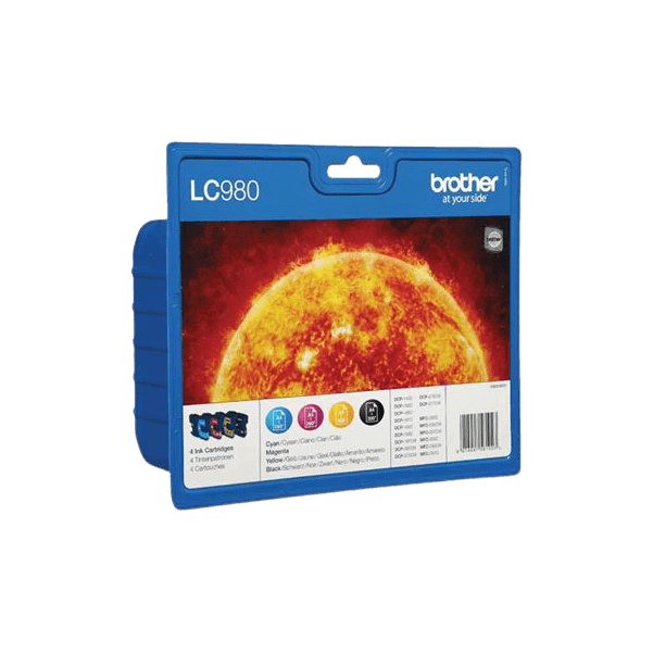 Brother LC980 CMYK Skrivarpatron - 1140 sidor - Original