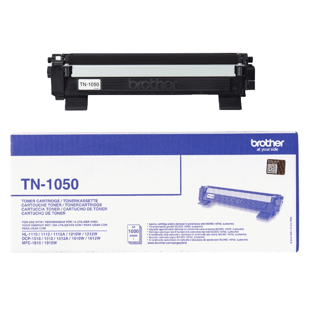 Brother TN1050 svart toner - 1000 sidor - Original