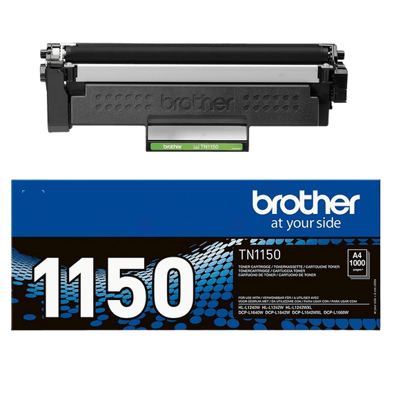 Brother TN1150 svart toner - 1000 sidor - Original