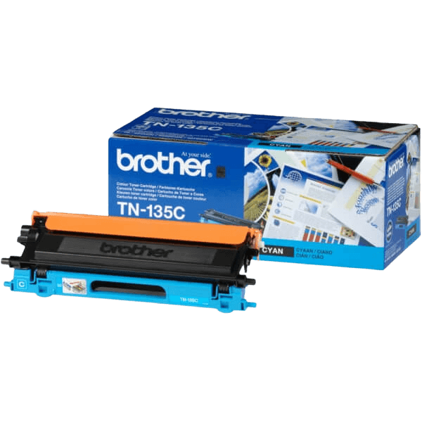 Brother TN135C cyan XL toner - 4000 sidor - Original
