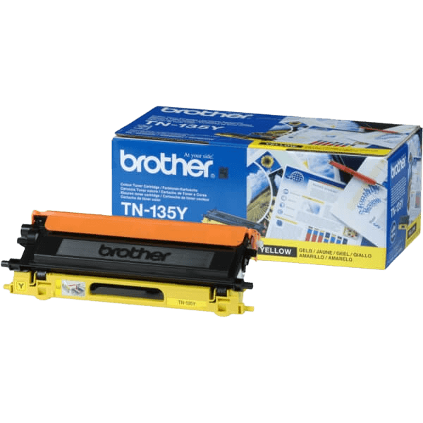 Brother TN135Y gul XL toner - 4000 sidor - Original