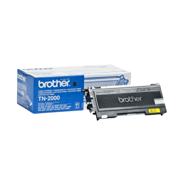 Brother TN2000 svart toner - 2500 sidor - Original