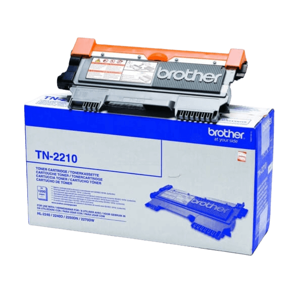 Brother TN2210 svart toner - 1200 sidor - Original