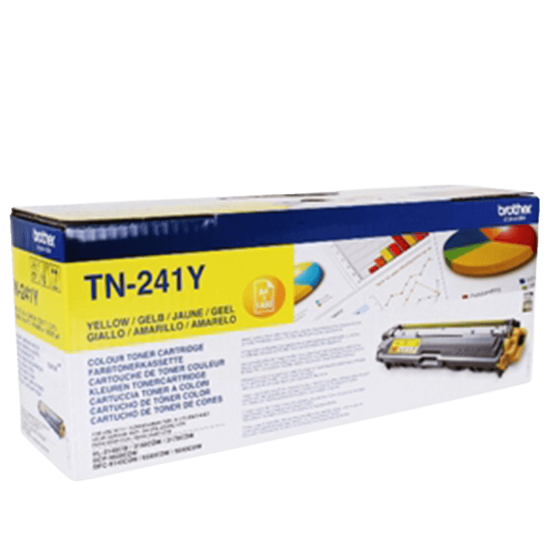 Brother TN241Y gul toner - 1400 sidor - Original