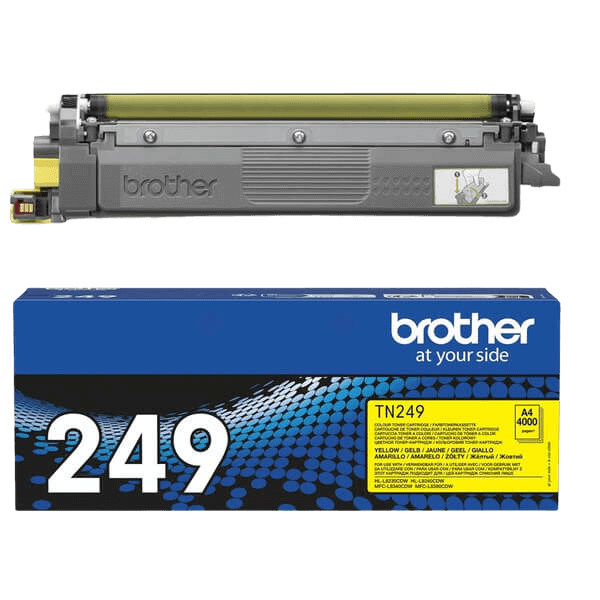 Brother TN249Y gul XXL toner - 4000 sidor - Original