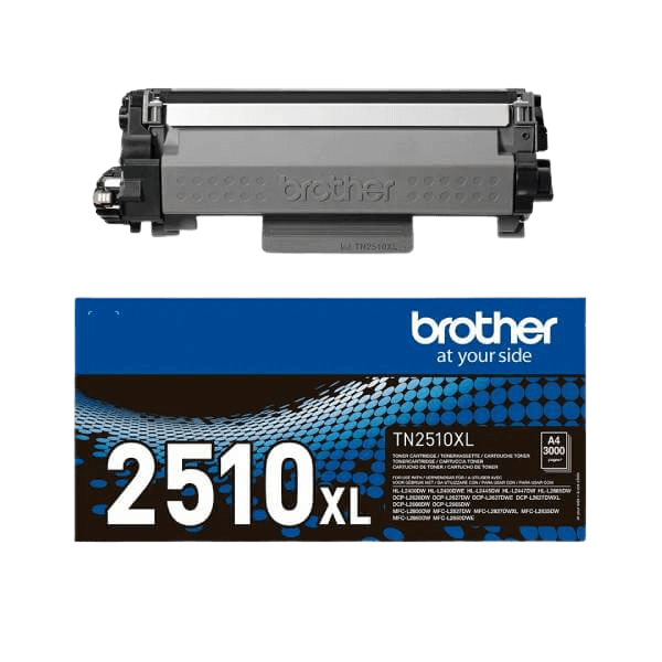 Brother TN2510 svart toner - 1200 sidor - Original