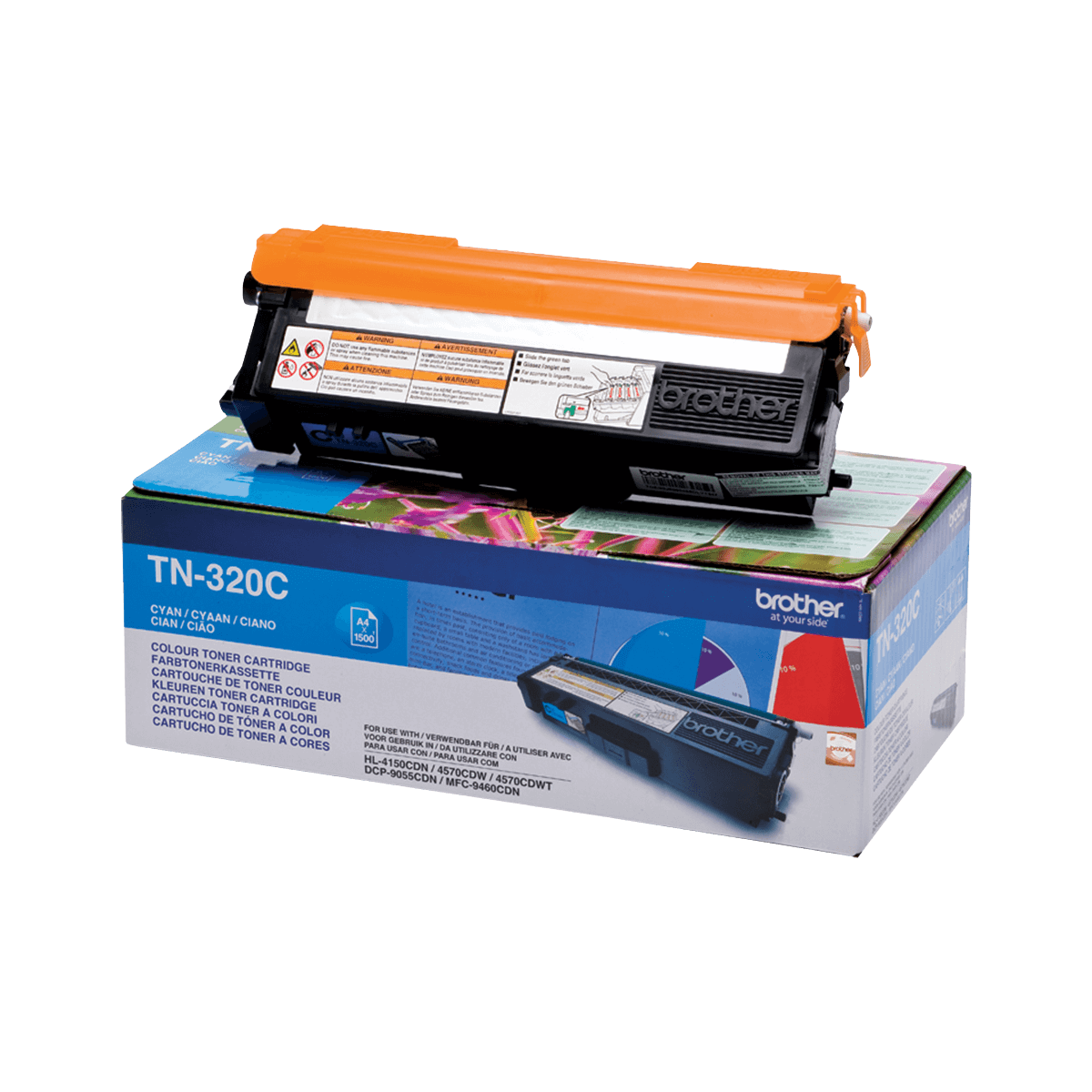Brother TN320C cyan toner - 1500 sidor - Original