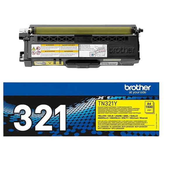Brother TN321Y gul toner - 1500 sidor - Original