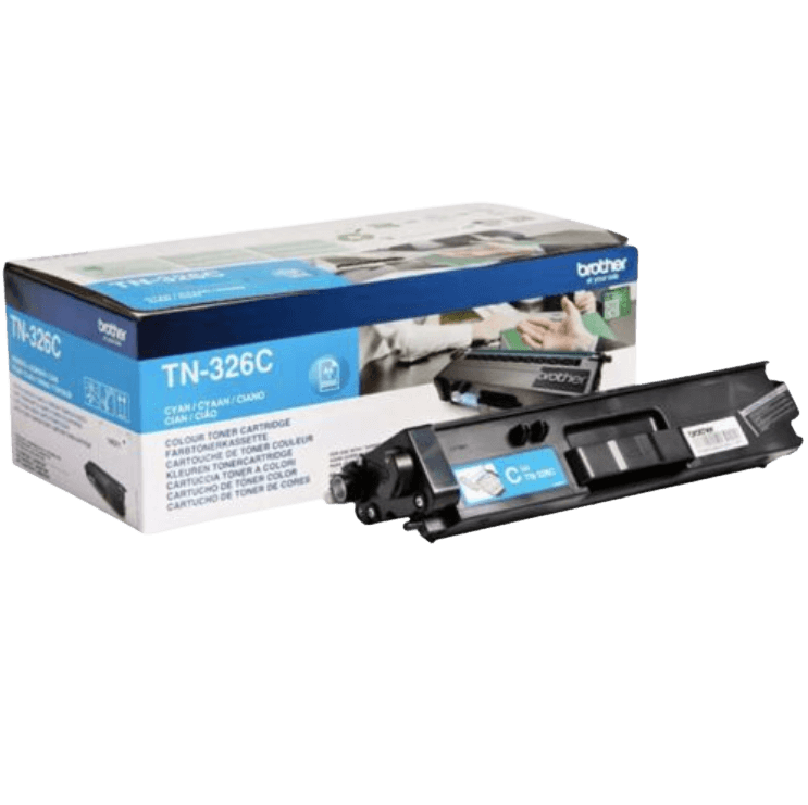 Brother TN326C cyan XL toner - 3500 sidor - Original