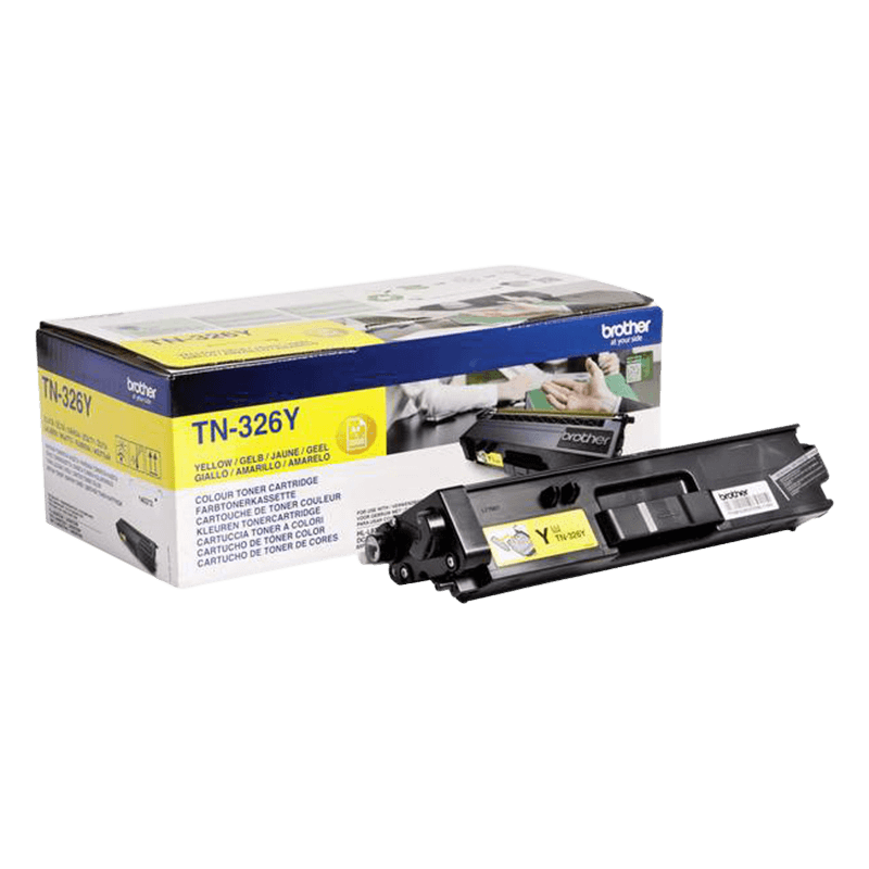 Brother TN326Y gul XL toner - 3500 sidor - Original