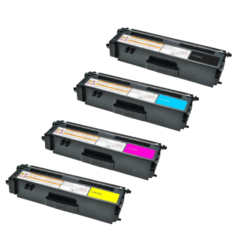 4 st. XXL Brother TN328 toner rabattpaket - Kompatibel